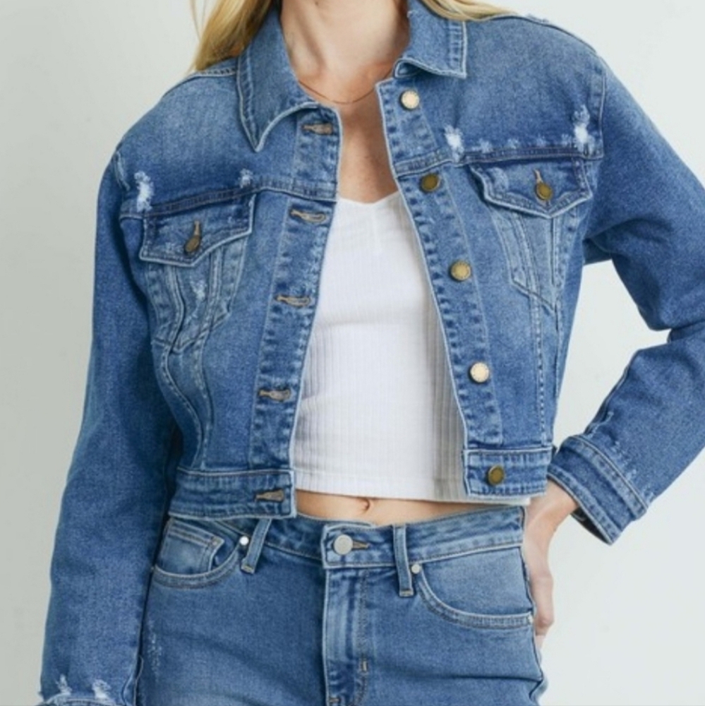 Cropped Denim Jacket